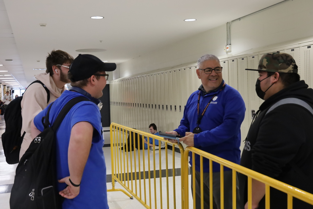 Director of Security Art Delgadillo enjoys making connections with MCHS students