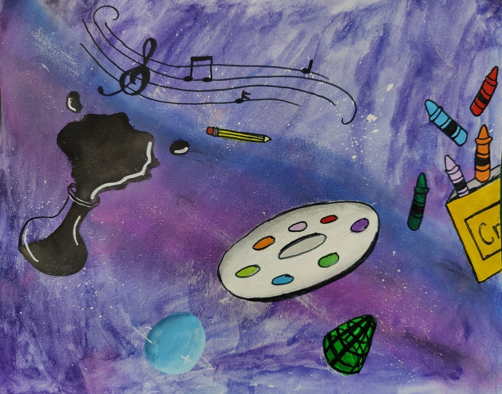 Artwork by ninth grader selected by Illinois Art Educators Association