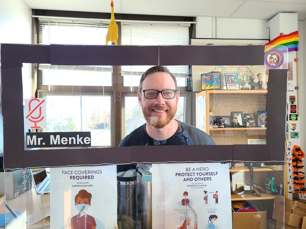 School counselor Curtis Menke