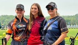 Three Warriors compete at state and national archery competitions