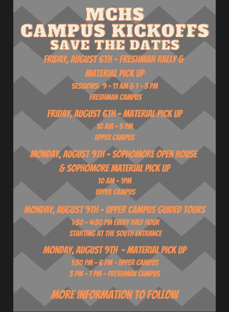 MCHS Campus Kickoff Events