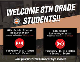 MCHS announces virtual events in February for current 8th-graders