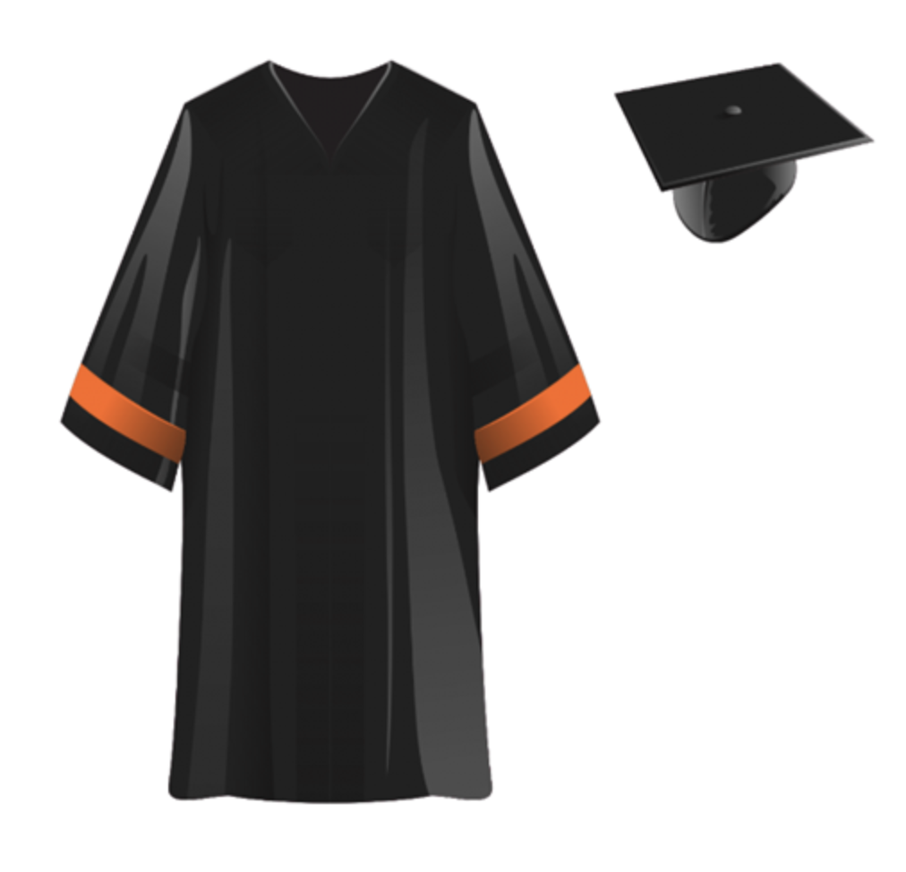 Class of 2022 cap and gown