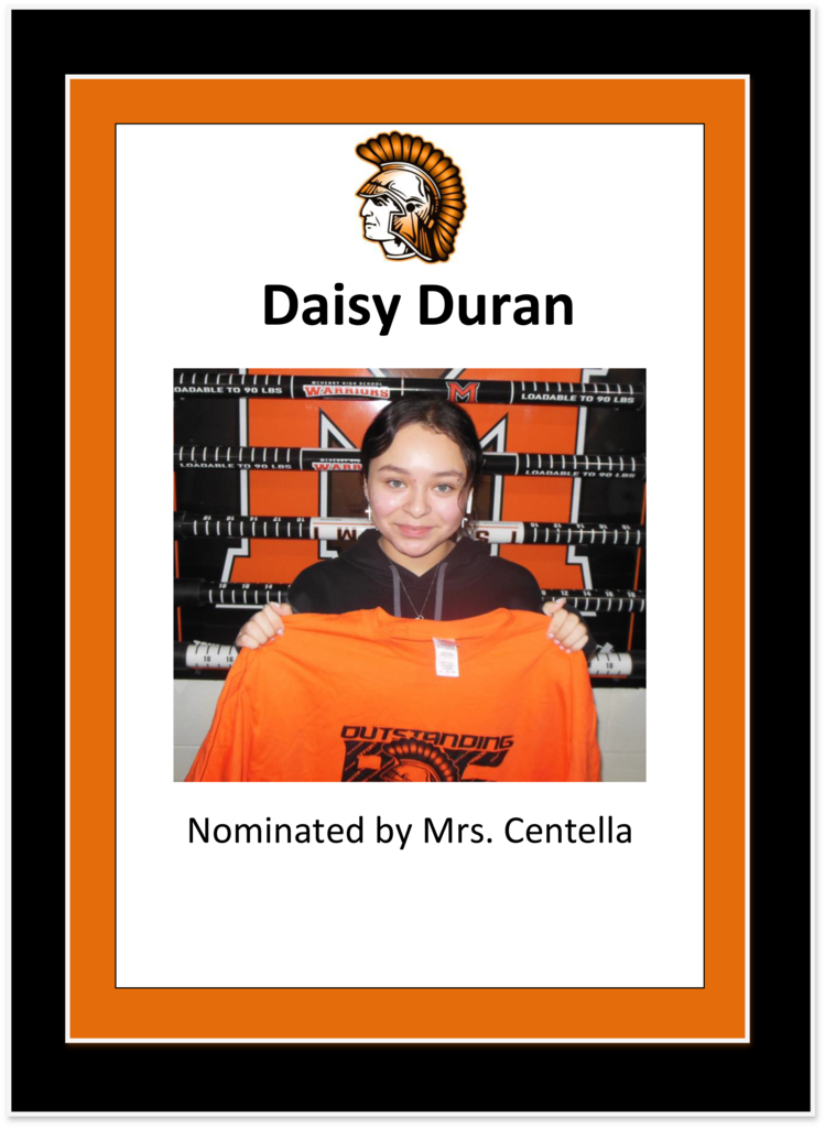 Daisy Duran Nominated by Mrs. Centella